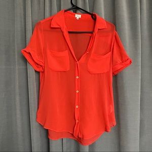 T. BABATON Silk Button Up Blouse
